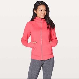 Lululemon Scuba Hoodie IV Light Cotton Fleece, NWT, Coral/Pink Size 10